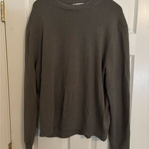 Zara Men's Khaki Crewneck Sweater